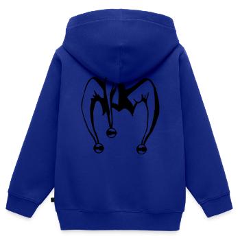Joker - Sweat Premium à capuche zippé enfant bio - bleu roi - Dos - AI Model Kid Male (0cm)