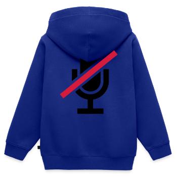 Mute Icon Mikrofon - Kinder Premium Organic Zip Hoodie - Royalblau - Hinten - AI Model Kid Male (0cm)