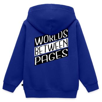 Évasion numérique Escapade mentale cool - Sweat Premium à capuche zippé enfant bio - bleu roi - Dos - AI Model Kid Male (0cm)