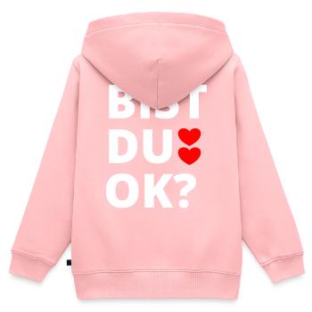 Bist du Ok? Song Open Air t-Shirt Fans - Kinder Premium Organic Zip Hoodie - Rosa - Hinten - AI Model Kid Female (0cm)