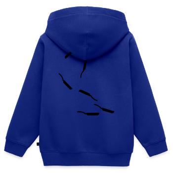 Pan Icon - Kids Premium Organic Zip-up Hoodie - royal blue - Back - AI Model Kid Male (0cm)