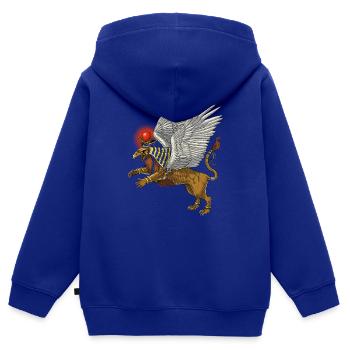 Altägyptische Mythologie Griffin - Kinder Premium Organic Zip Hoodie - Royalblau - Hinten - AI Model Kid Male (0cm)