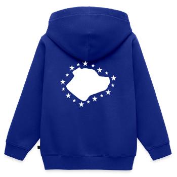 Staffordshire Bullterrier - Kinder Premium Organic Zip Hoodie - Royalblau - Hinten - AI Model Kid Male (0cm)