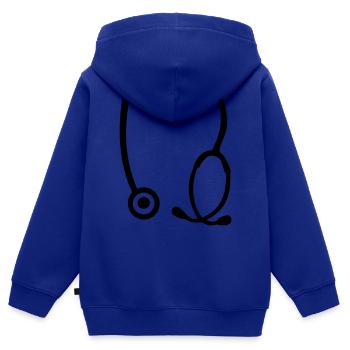 Stethoscope doctor - Kids Premium Organic Zip-up Hoodie - royal blue - Back - AI Model Kid Male (0cm)