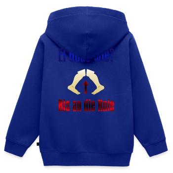 Ei Gude wie - Kinder Premium Organic Zip Hoodie - Royalblau - Hinten - AI Model Kid Male (0cm)
