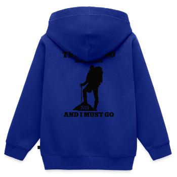 Camino 2023 Pilger Reise Pilgern Jakobsweg Wandern - Kinder Premium Organic Zip Hoodie - Royalblau - Hinten - AI Model Kid Male (0cm)