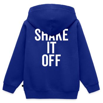 Shake It Off - Kids Premium Organic Zip-up Hoodie - royal blue - Back - AI Model Kid Male (0cm)