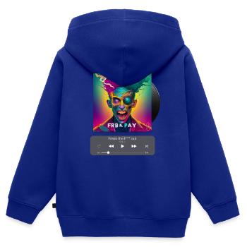 Freak, Pochette d’album, Art de la musique, Chemises AI - Sweat Premium à capuche zippé enfant bio - bleu roi - Dos - AI Model Kid Male (0cm)