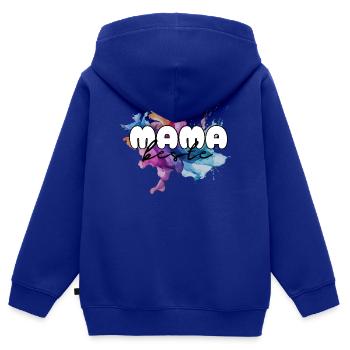 Beste Mama, Muttertag, Mutter, Mami, Supermama - Kinder Premium Organic Zip Hoodie - Royalblau - Hinten - AI Model Kid Male (0cm)