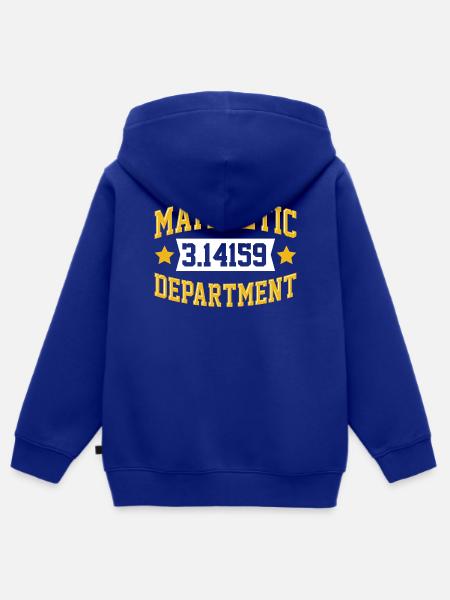 Mathletic Abteilung - Kinder Premium Organic Zip Hoodie - Royalblau