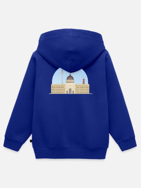 Berliner Schloss (aka Humboldtforum) - Kinder Premium Organic Zip Hoodie - Royalblau