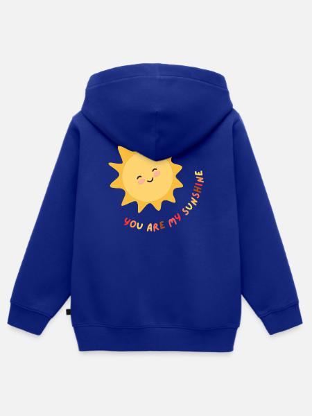 Mein Sonnenschein - Kinder Premium Organic Zip Hoodie - Royalblau