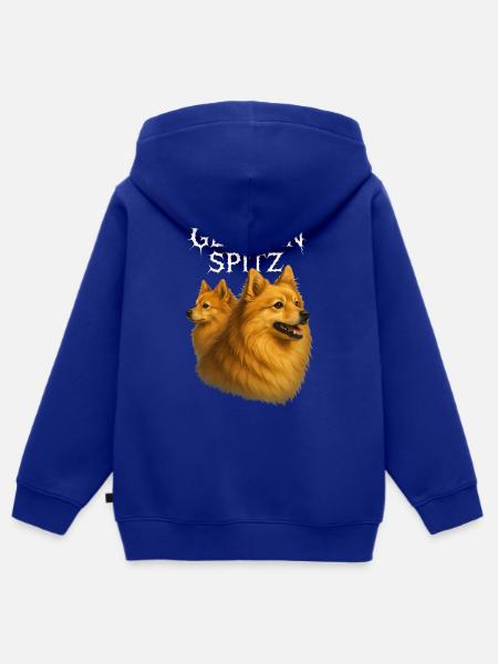 Deutsche Spitze - Kinder Premium Organic Zip Hoodie - Royalblau