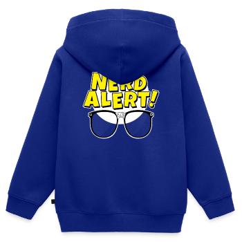 Nerd Alert Pop Brille - Kinder Premium Organic Zip Hoodie - Royalblau - Hinten - AI Model Kid Male (0cm)