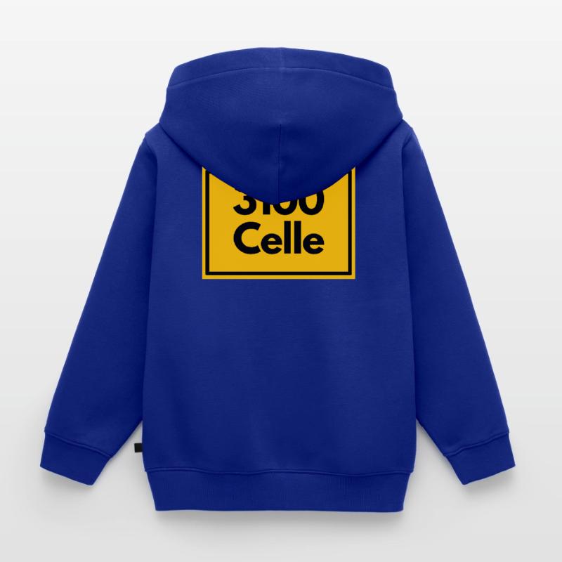 OLD POSTCODE POSTCODE RETRO 3100 CELLE Kids Premium Organic Zip-up Hoodie