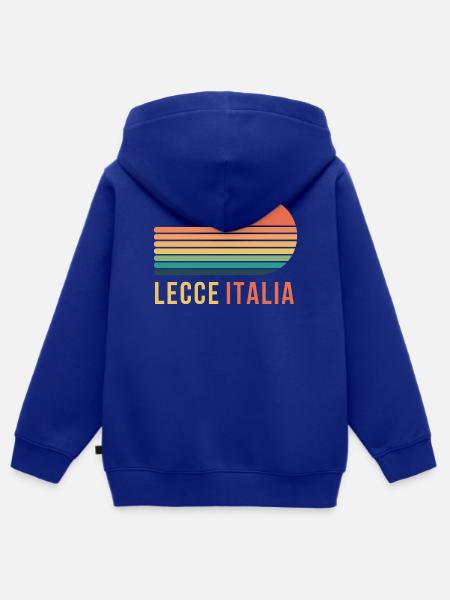 Lecce, Italien - Kinder Premium Organic Zip Hoodie - Royalblau