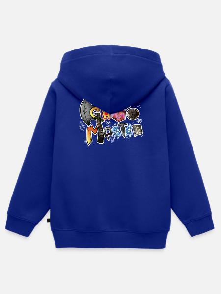 Game Master - Kinder Premium Organic Zip Hoodie - Royalblau