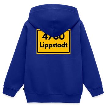 ALTE POSTLEITZAHL PLZ RETRO 4780 LIPPSTADT - Kinder Premium Organic Zip Hoodie - Royalblau - Hinten - AI Model Kid Male (0cm)
