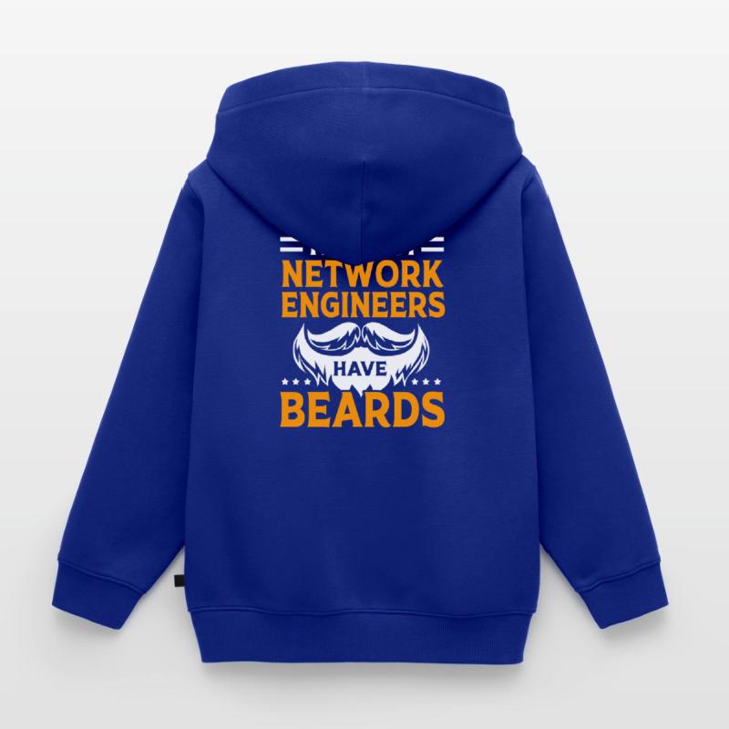 Network Computer Scientist Programmer Admin Kids Premium Organic Zip-up Hoodie
