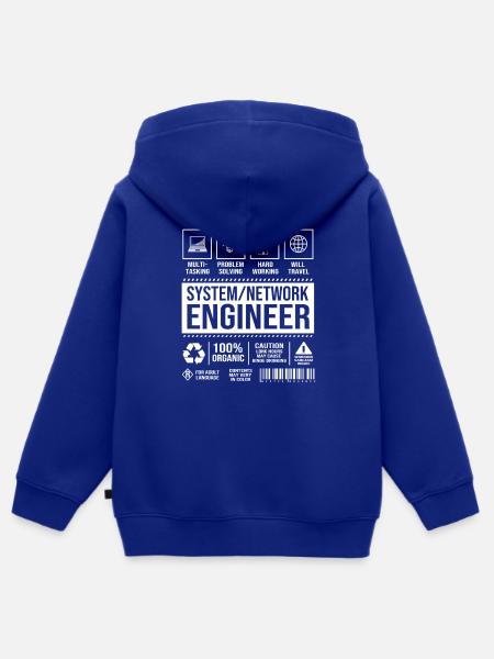 Netzwerk Informatiker Programmierer Admin - Kinder Premium Organic Zip Hoodie - Royalblau