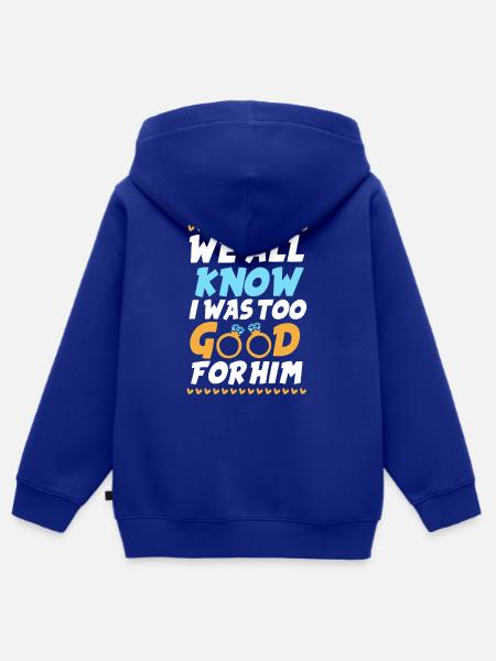Scheidung - Kinder Premium Organic Zip Hoodie - Royalblau