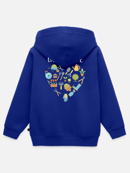 Botaniker - Kinder Premium Organic Zip Hoodie - Royalblau