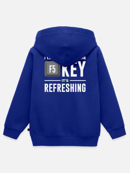 F5 Taste Programmierer - Kinder Premium Organic Zip Hoodie - Royalblau
