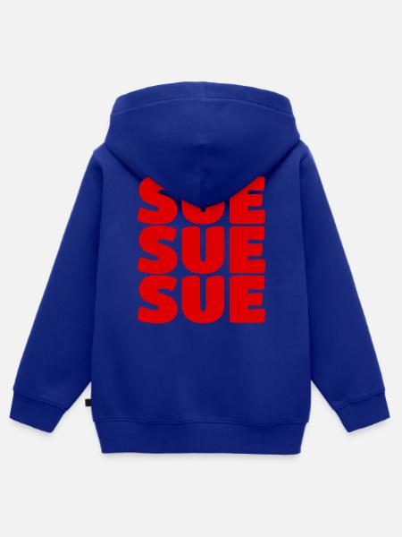 Sue Sue Sue - Kinder Premium Organic Zip Hoodie - Royalblau