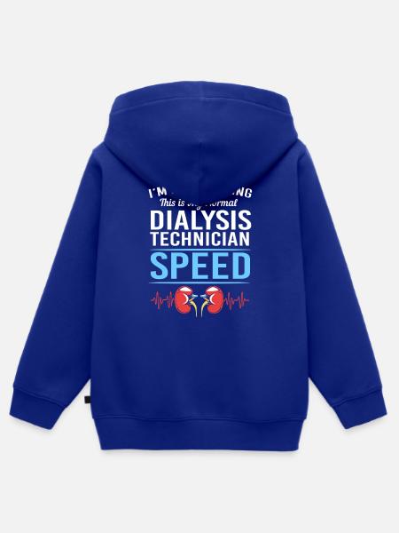 Dialyse-Techniker - Kinder Premium Organic Zip Hoodie - Royalblau
