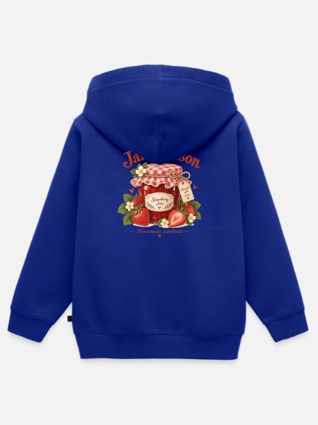 Marmelade - Kinder Premium Organic Zip Hoodie - Royalblau