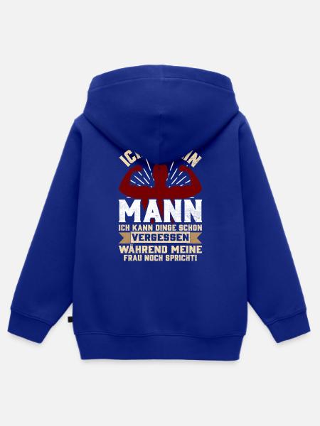 Mann Ehefrau Vergesslich Lustiger Spruch Geschenk - Kinder Premium Organic Zip Hoodie - Royalblau