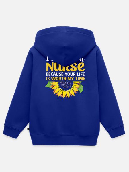Notfall Krankenschwester - Kinder Premium Organic Zip Hoodie - Royalblau