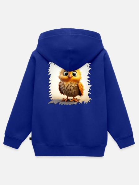 Küken im Morgenlicht Flaumheld - Kinder Premium Organic Zip Hoodie - Royalblau