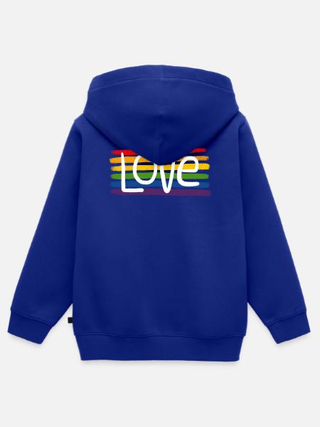 IMG_2423 - Kinder Premium Organic Zip Hoodie - Royalblau