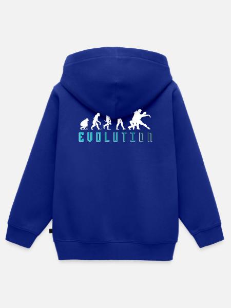 Walzer Paartanz - Kinder Premium Organic Zip Hoodie - Royalblau