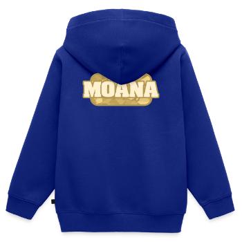 Moana als Bio - Kinder Premium Organic Zip Hoodie - Royalblau - Hinten - AI Model Kid Male (0cm)