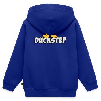 Duckstep (Dubstep) - Sweat Premium à capuche zippé enfant bio - bleu roi - Dos - AI Model Kid Male (0cm)