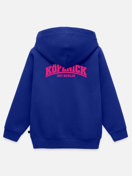 Köpenick - Ost-Berlin - Bezirk - Deutschland - Kinder Premium Organic Zip Hoodie - Royalblau
