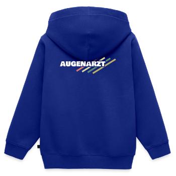 Augenarzt - Kinder Premium Organic Zip Hoodie - Royalblau - Hinten - AI Model Kid Male (0cm)