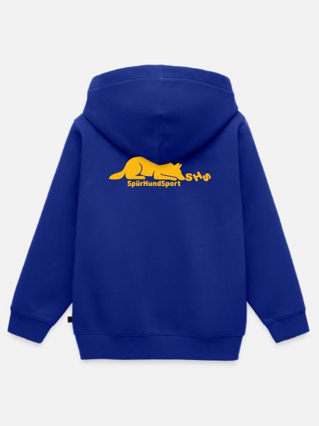 SHS Logo gold - Kinder Premium Organic Zip Hoodie - Royalblau