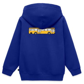 Busfahrer Bus Omnibus Kraftfahrer Schulbus (25) - Kinder Premium Organic Zip Hoodie - Royalblau - Hinten - AI Model Kid Male (0cm)