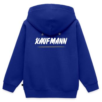 Kaufmann Beruf - Kinder Premium Organic Zip Hoodie - Royalblau - Hinten - AI Model Kid Male (0cm)