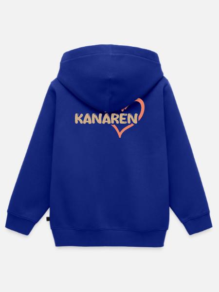Kanaren - Kinder Premium Organic Zip Hoodie - Royalblau