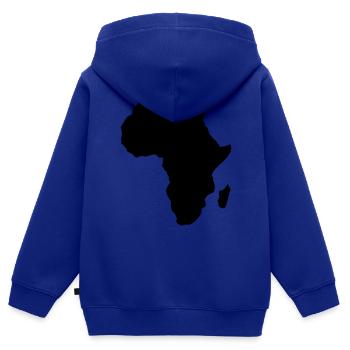 Afrika Afrika Länder continent1 - Kinder Premium Organic Zip Hoodie - Royalblau - Hinten - AI Model Kid Male (0cm)