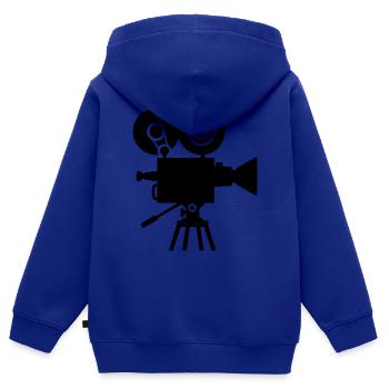 Kamera - Kinder Premium Organic Zip Hoodie - Royalblau - Hinten - AI Model Kid Male (0cm)