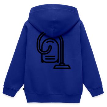 Staubsauger - Kinder Premium Organic Zip Hoodie - Royalblau - Hinten - AI Model Kid Male (0cm)