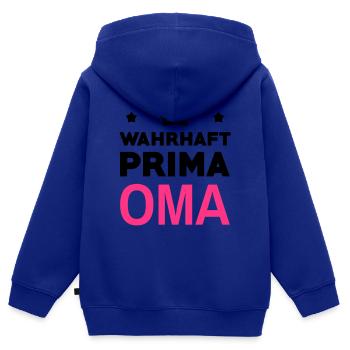 Großmütter / Oma / Mami / Großmutter / Mamy - Kinder Premium Organic Zip Hoodie - Royalblau - Hinten - AI Model Kid Male (0cm)
