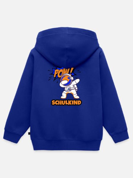 Schulkind - Kinder Premium Organic Zip Hoodie - Royalblau