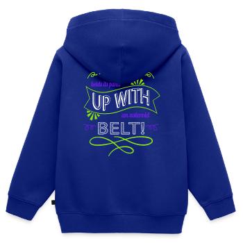 space ship astrophysics astronomy gifts astrology - Kids Premium Organic Zip-up Hoodie - royal blue - Back - AI Model Kid Male (0cm)