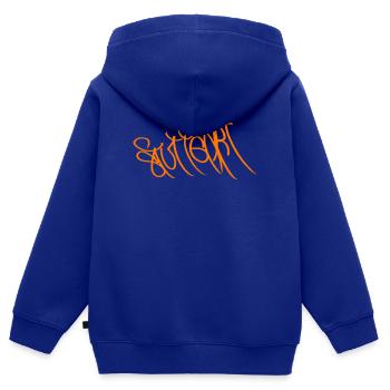 Stuttgart Streetart Souvenir - Kinder Premium Organic Zip Hoodie - Royalblau - Hinten - AI Model Kid Male (0cm)